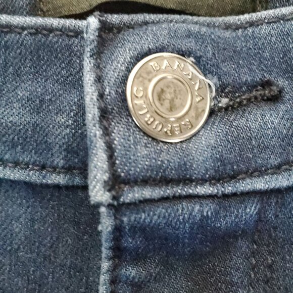 Banana Republic Jeans Womens 28 Blue Skinny Premium Denim Stretch Blend - Picture 9 of 12